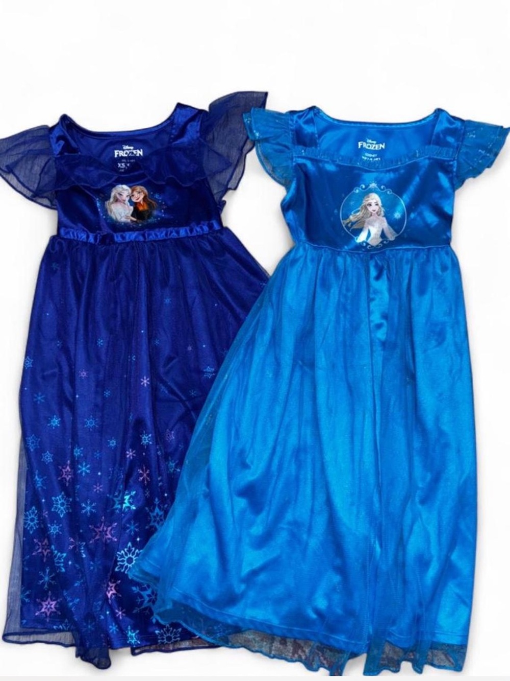 Disney Frozen Elsa & Anna Shimmering Blue Kids Costume Dresses